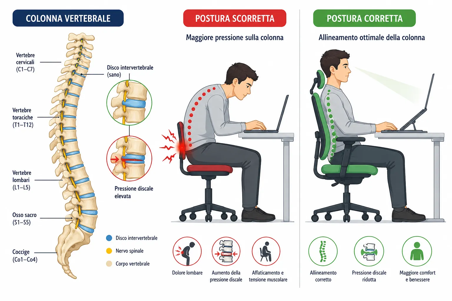 Come Prevenire il Mal di Schiena Quando si Lavora al Computer 2 Qual è la Postura Corretta Davanti al PC
