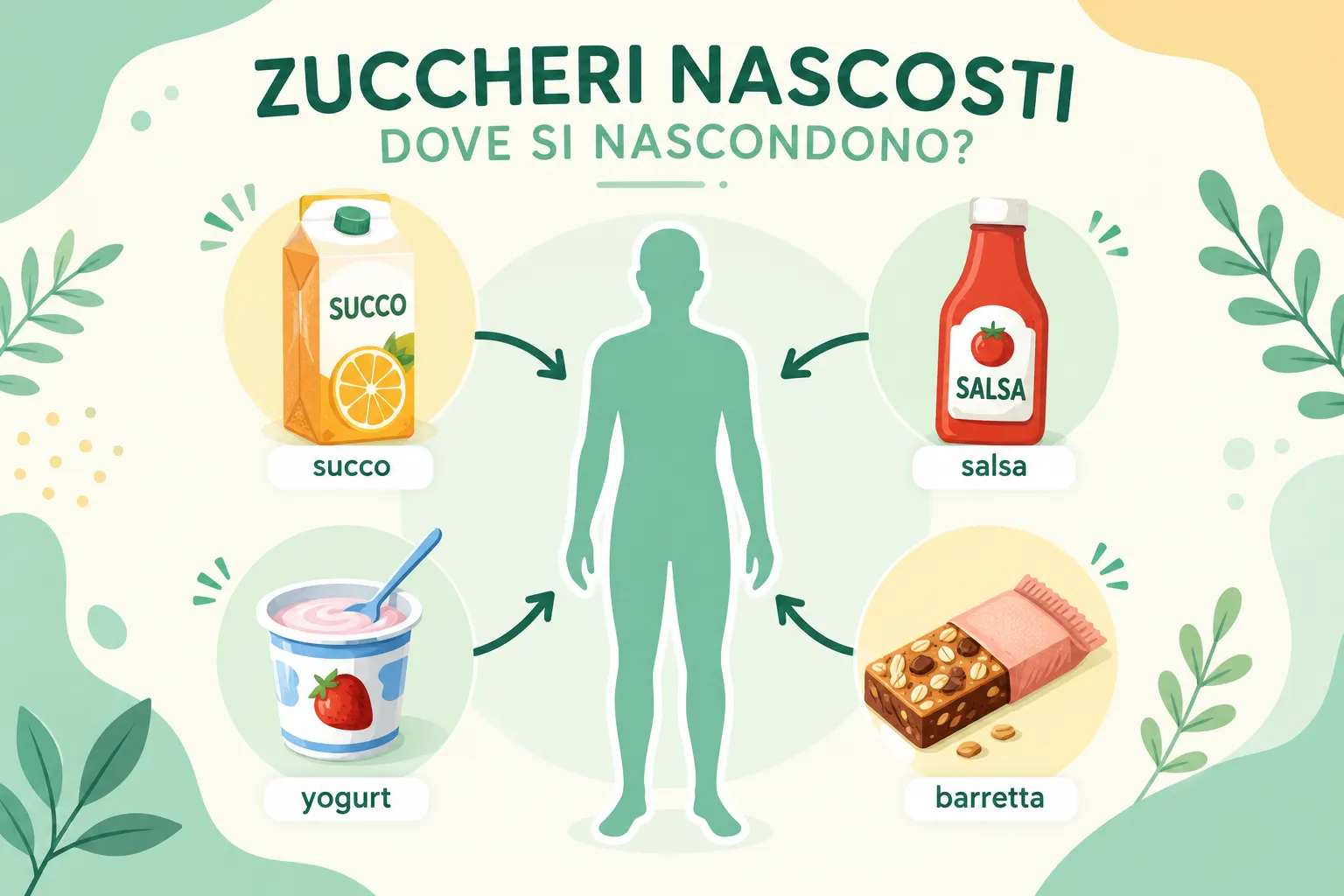 Zucchero nascosto: come ridurlo nella dieta quotidiana 2 Che cos'è lo zucchero nascosto e dove si nasconde negli alimenti